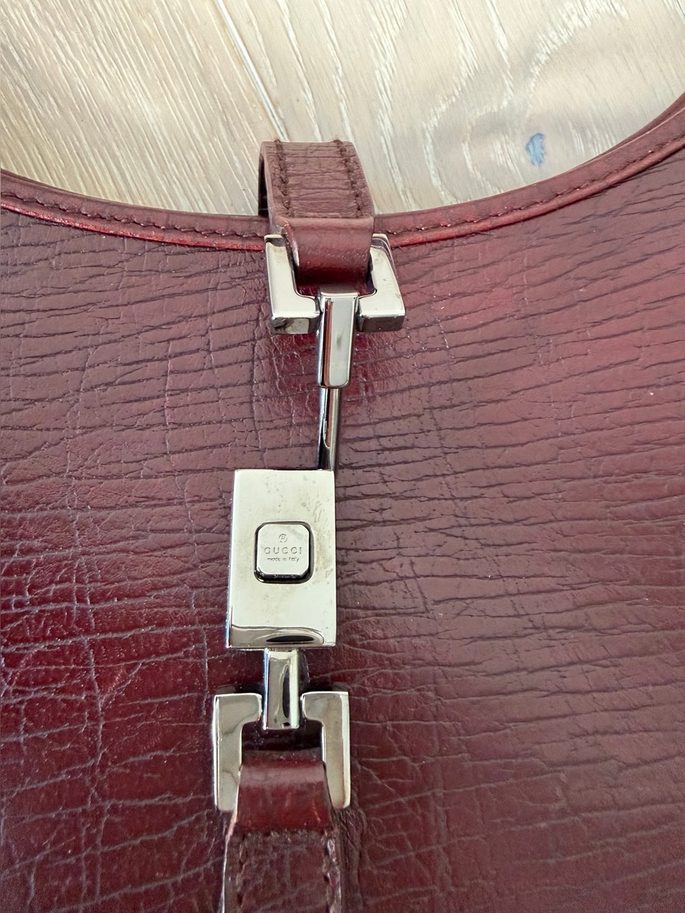 Gucci Jackie Bardot Mini Bag - excellent condition. Burgundy/Bordeaux/Brown - Picture 3 of 16